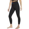 Nike Yoga Solid Color Nine-Point Tight Fitness Pants Women Bottoms Black CJ4204-010