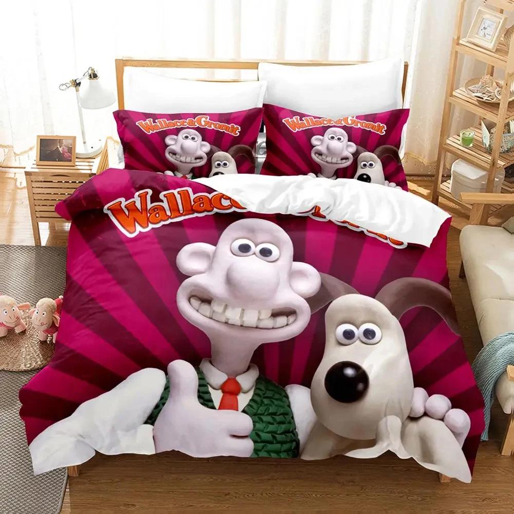  Kawaii Gromit Bedding Set Single Twin Full Queen King Size Aldult Duvet Cover Sets for Boys Bedroom Printed Anime Bed Sheet