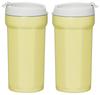 Skater Octagonal Stainless Steel Tumbler with Lid 350ml Vacuum Insulated Flap Lock Saffron Yellow Thermal/Cold SMVO4-A