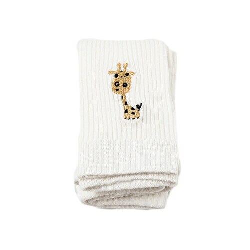 

Зимние колготки, детские колготки с 3D вышивкой и героями мультфильмов для девочек, вязаные теплые колготки, одежда для девочек S