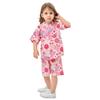 JIUJIUYCL Jinbei Summer Kids Girls Traditional Japanese Cotton Set Fireworks Evening Clothing