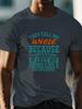 European Size [Plus Size Graphic Summer Tee] Comfy Stretch, Plus Size Men's Summer T-shirt, Graphic Print Short Sleeve Tees Trend Casual Tops