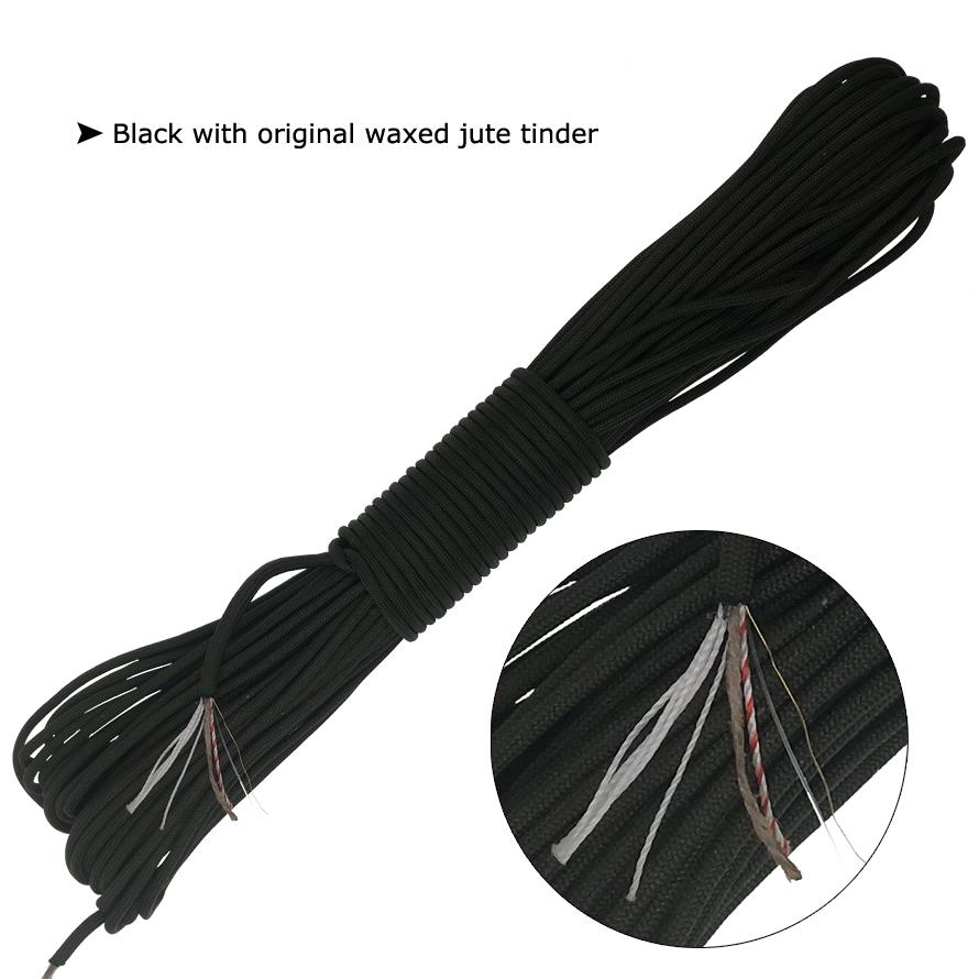 Buy Waterproof Survival Emergency Mil Type III Fire Tinder Cord 550