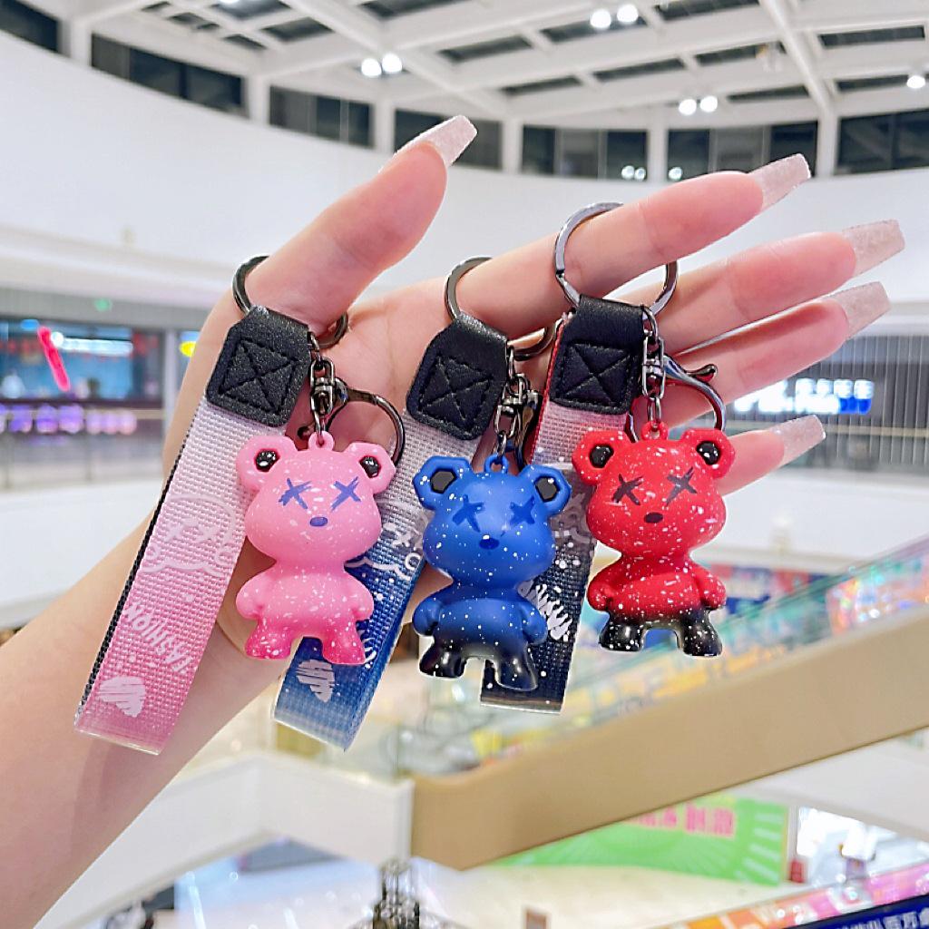 Chameleon Bear Keychain for Car Bags - Creative Gift for Couples