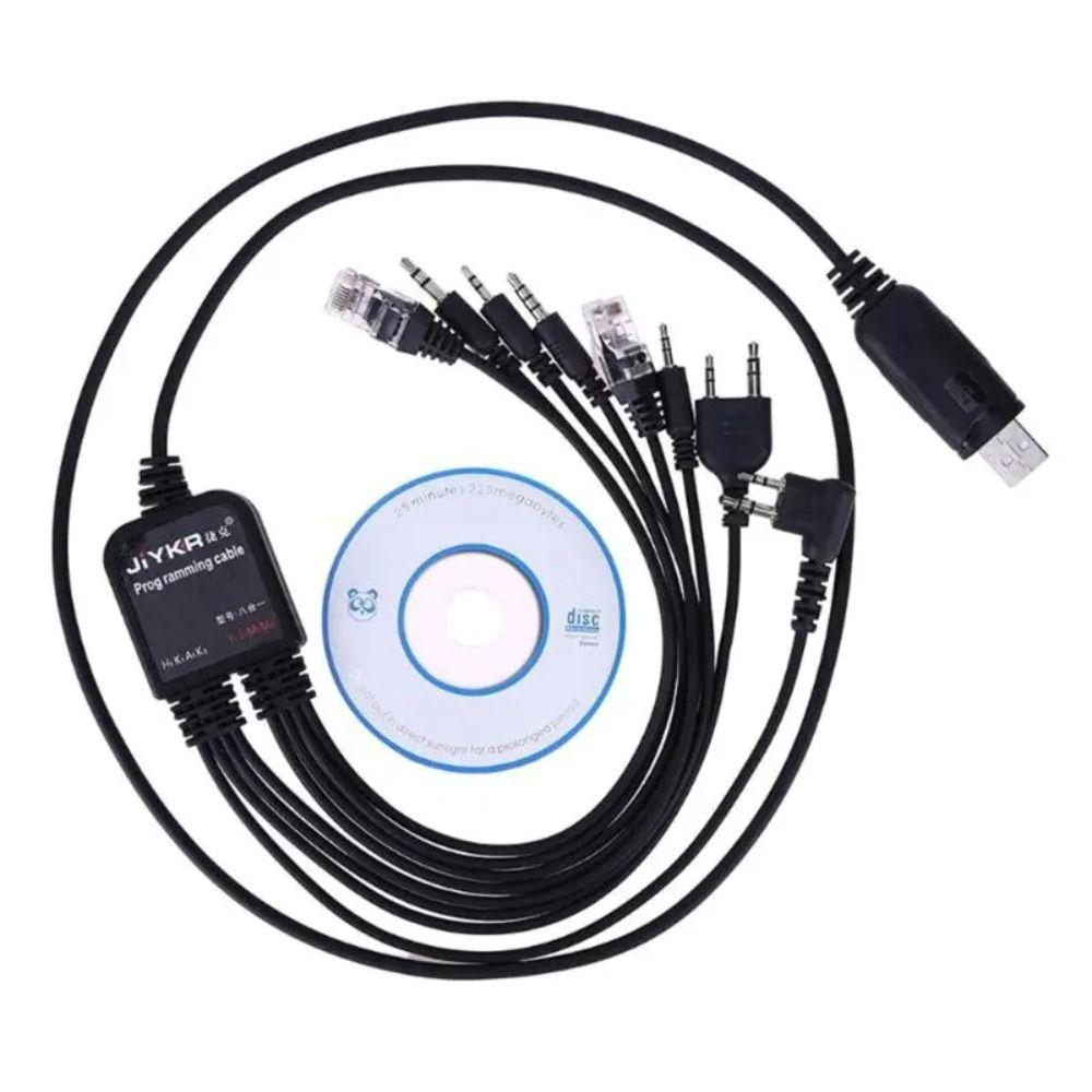 ABS 8 in 1 Walkie Talkie Connector Wire USB Write Frequency Line  Walkie Talkie Accessories