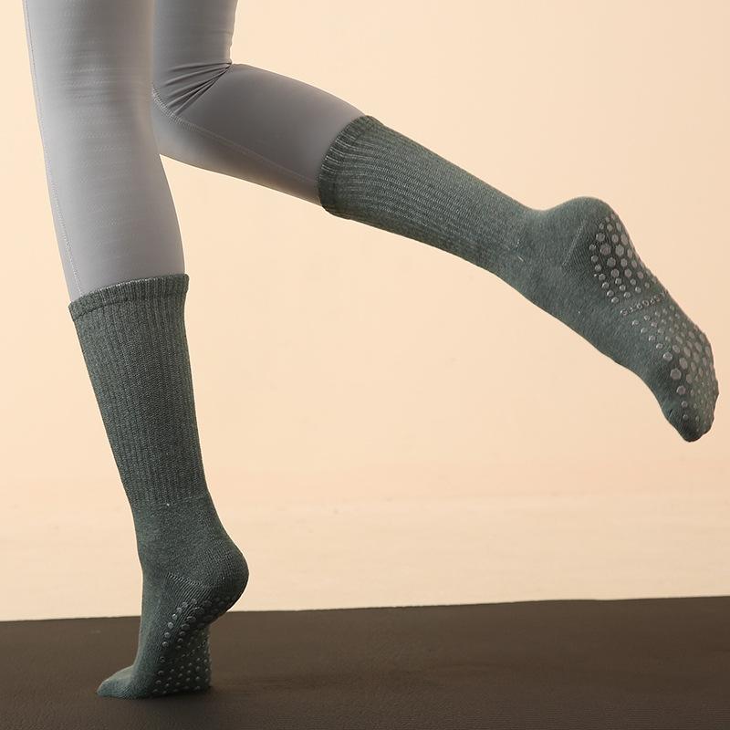 Yoga Stockings Nonslip Cotton Pilates Breathable Sweatabsorbent Floor Socks