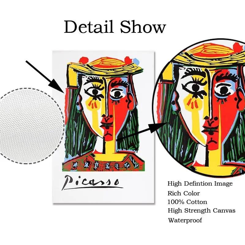 Abstract Picasso Gallery Art Wall Art Neutral Tone Corridor Poster Nordic Colour Canvas Painting Home Bedroom Decoration