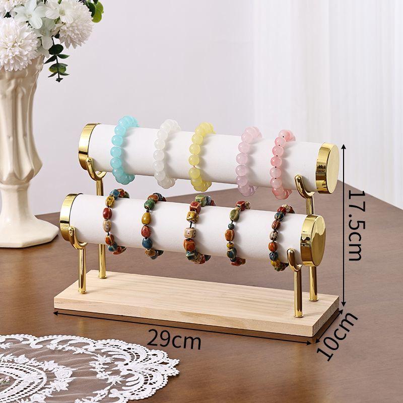 Premium Solid Wood Triple Layer Jewelry and Bracelet Display Stand