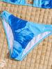 Bedruckter Bikini zum Binden Dreieck Sexy Bikini geteilter Badeanzug für Frauen