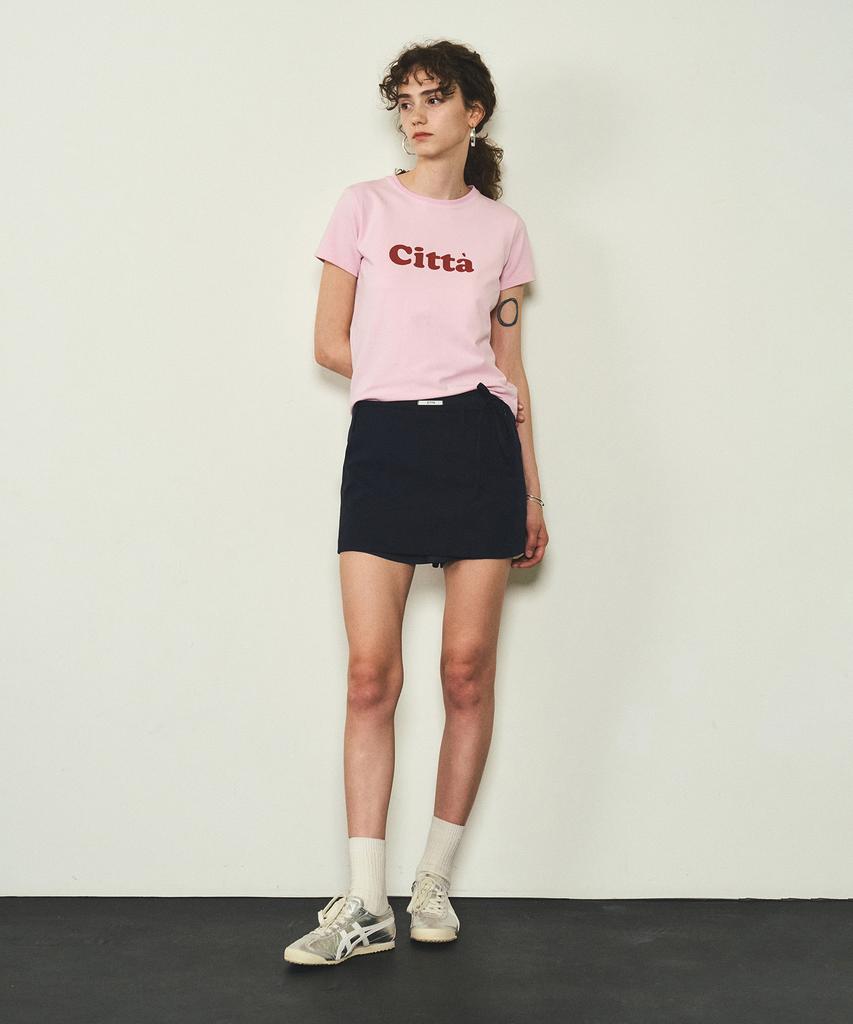 CITTA Signature Logo Short Sleeve T-Shirt_Ctt332 (Pink)