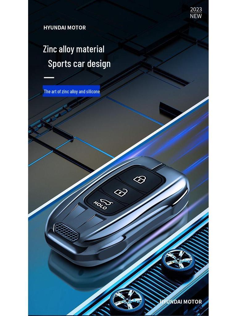Compatible Key Case for Hyundai Ix35, Elantra 7th Gen, Santa Fe, Festa, Tucson, and Custo.