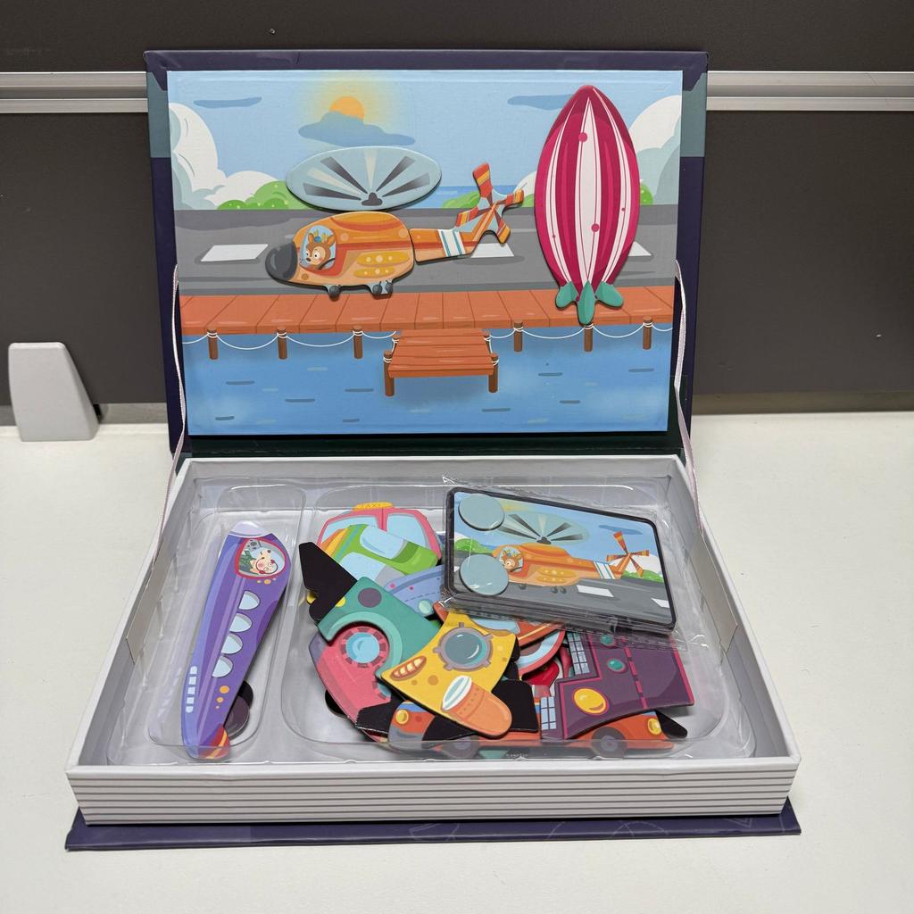 Diy Puzzle Magnetic Spell Book Baby Children Magnetic Stick Early Education Toy Gift