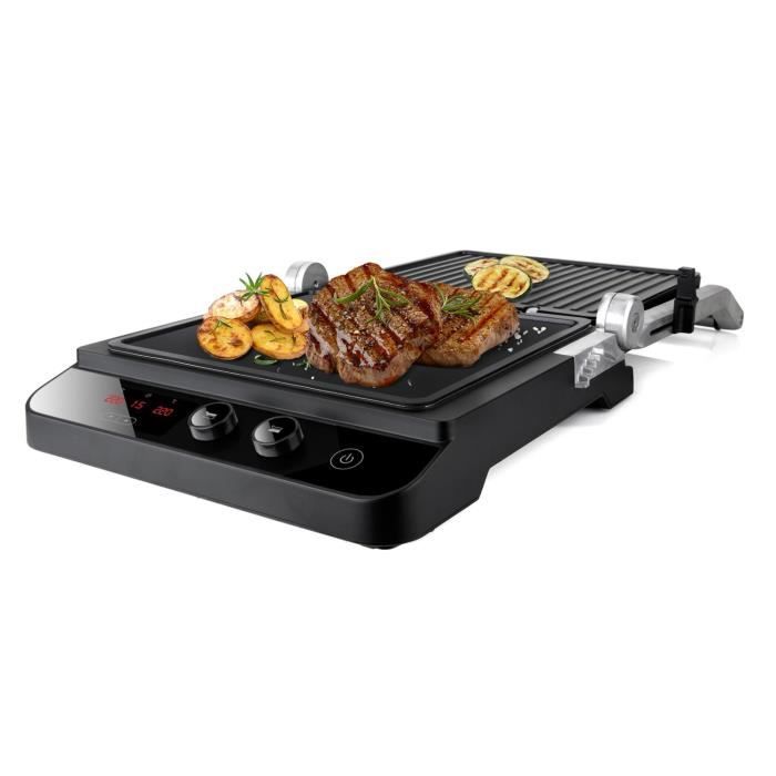 Portable Electric Grill 2 In 1 BLACK+DECKER BXGR2000E - 180 Opening - 29x26 Cm Plates - 2000W