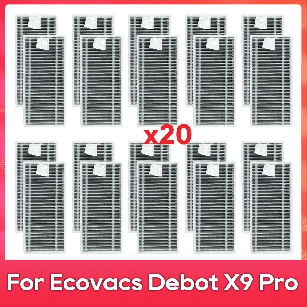 Passt für ( ECOVACS X9 PRO OMNI / X9 Pro ) Ersatzteile Zubehör Filter Haupt-Seitenbürste Walze Mopp Staubbeutel