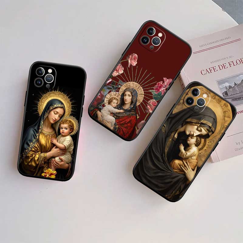 RE62 Virgen Maria Shell Phone Case for Samsung Galaxy Note 10 20 S23 S24 S25 Ultra FE Plus Edge Lite A02S A35 A07 A17