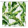 Green Tropical Plants Shower Curtain Bathroom Waterproof Polyester Shower Curtain Leaves Printing Curtains for Bathroom Shower