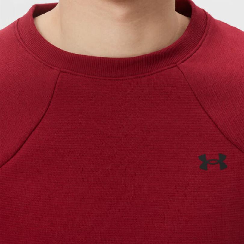 Under Armour Sweatshirts Men's Burgundy Crew Neck Moderate Regular 6014313-625