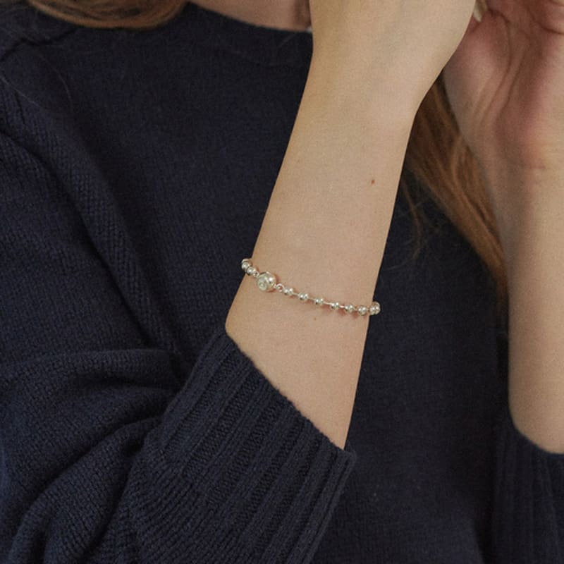 

PICOMENT #006 Magnet Clasp Ball Chain Bracelet P17_ 5mm Lock decoration) Heart-shaped