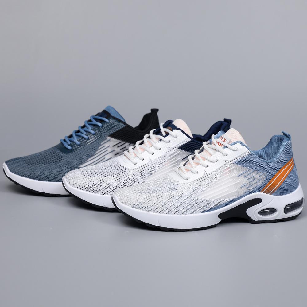 Men's Shoes 2025 Summer New Casual Shoes Lightweight Large Size Air Cushion Shoes Breathable Wear-resistant Casual Running Shoes
