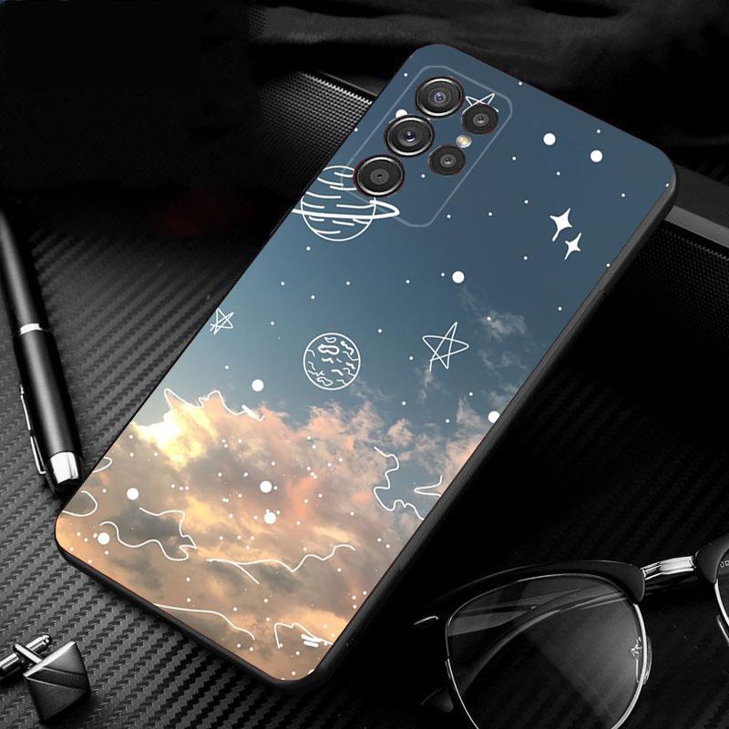 Universe Space Planet Phone Case For Samsung Galaxy S25 S24 S23 S22 S21 Ultra S24 S23 S22 S21 S25 Plus S24 S25 FE