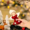4Pcs Festival Angel Wing Ornaments For Christmas Tree Decoration Easy Hanging Design Polyester Holiday Decorations