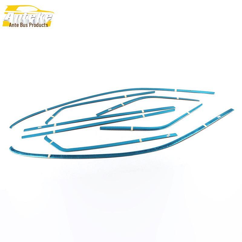 Landwind X8 Window Trim: Stainless Steel Anti-Scratch Bright Strips for Body & Glass