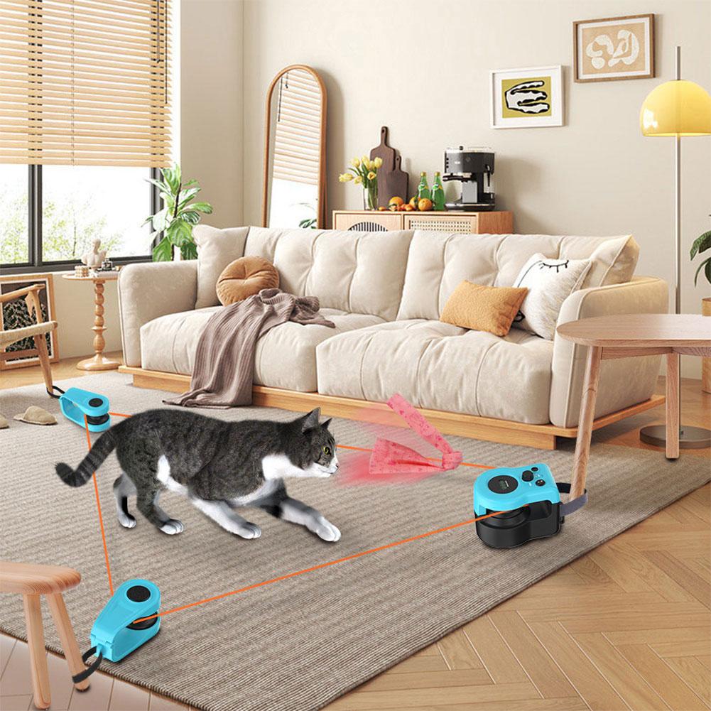 Adjustable Speed Interactive Cat Toy Chase Run Exercise Mental Stimulation Cat Treadmill DIY Mouse Toy Cat Running Wheel