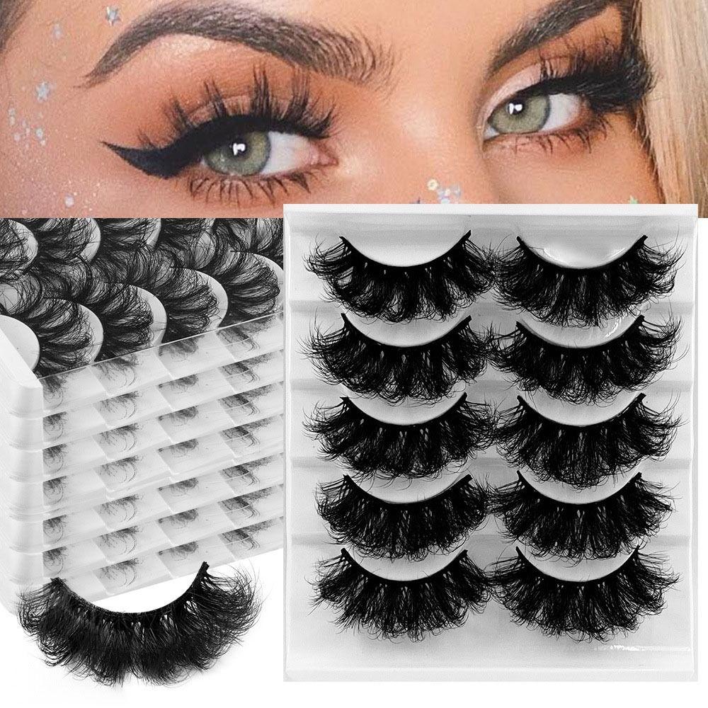 

5 Pairs/set Instant Wool Eyelash Extensions 8D Curly Cluster Curling Fake Lashes Hair Eyelashes