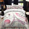 Paris Tower Duvet Cover Famous Buildings In France for Women Men Adults Pink Romantic Bedroom Decoration Polyester Quilt Cover