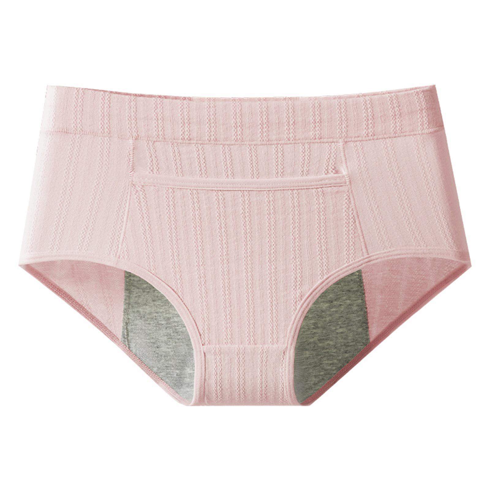 

Women s High Waisted Breathable Physiological Underwear, Menstrual Hygiene Pants M рожевий