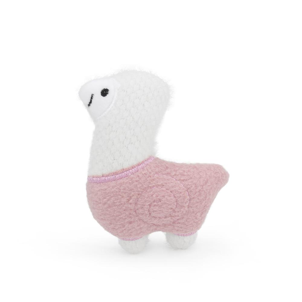 Alpaca Shape Catnip Cat Toy Grinding Teeth Cat Mint Plush Bite Pet Toy розовый