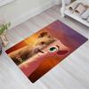 1pc The Lion King Pattern Area Rug Soft Flannel Floor Mat for Living Room,Office,Bedroom and Carpet,Sofa Coffee Table Floor Mat