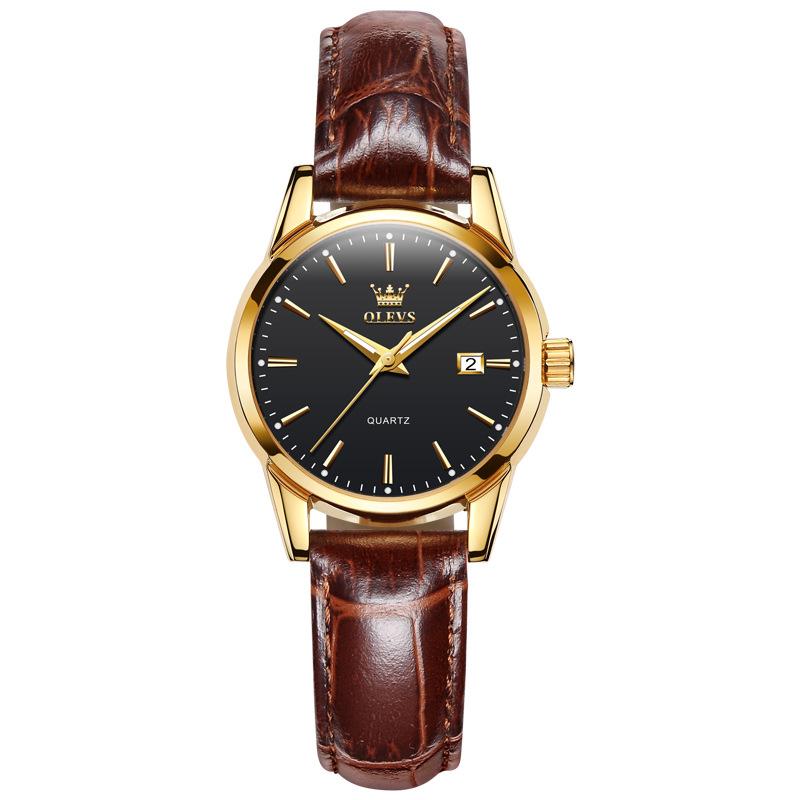 

OLEVS Double Calendar Quartz Couple Watch