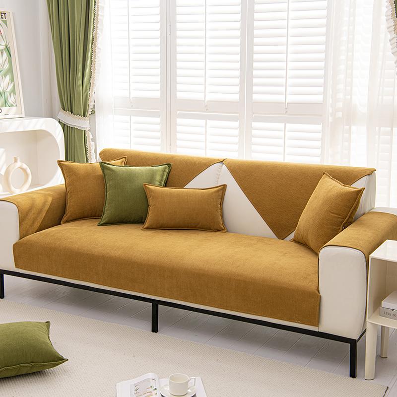 Chenille Sofa Cover for Living Room Four Seasons Universal Non-Slip Couch Cover Towel Sofa Protective Mats For Home Decoration