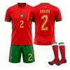 2627 USA, Kanada und Mexiko Weltmeisterschaft Marokko Heim Nr.. 2 Ashraf Trikot 10 Diaz Fußballtrikot Set