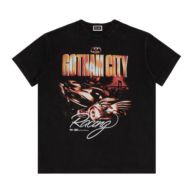 

Футболка Kith x Batman Batmobile Vintage, черные мужские топы KHM032779-001 L