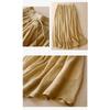 Elastic Waist Wide Leg Loose Double Layer Skirt