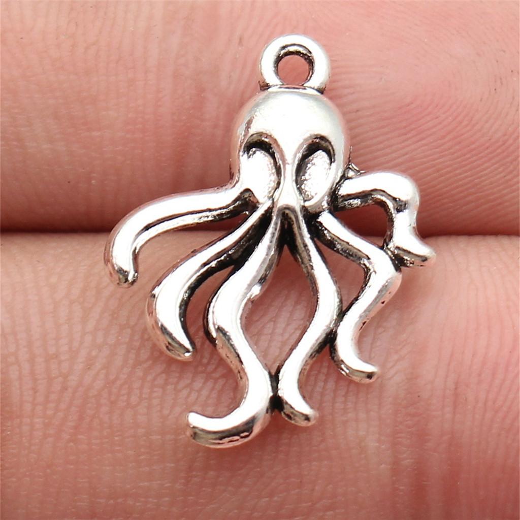 Octopus Seahorse Crab Shrimp Marine Life Charm Antique Bronze Zinc Alloy Jewelry Making Supplies Couple Style