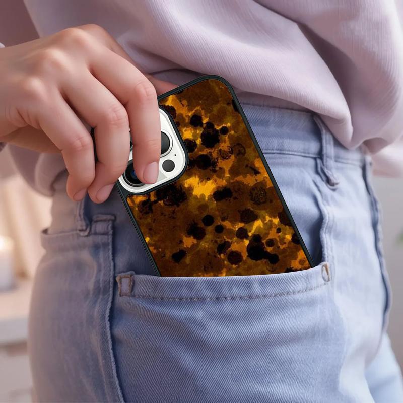 Tortoise Shell Pattern Phone Case For iPhone 17 Air 15 16e 14 13 Pro Max Coque 12 11 Pro Max PLUS cover