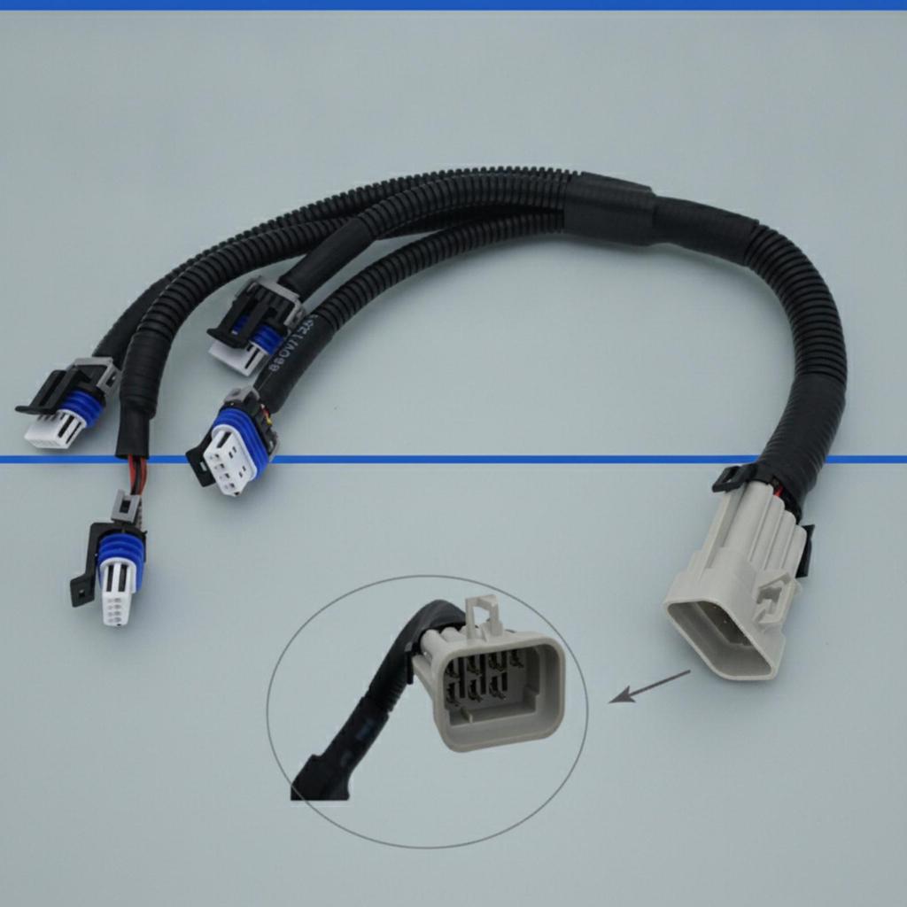 Ignition Coil Connector Plug Harness Corrugated Wiring