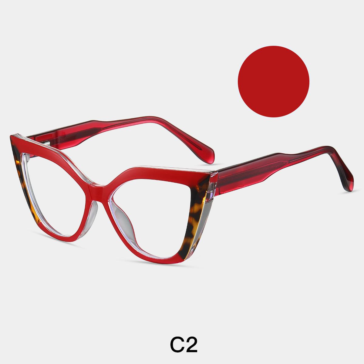 

TR90 Oversized Reading Eyeglasses Anti- Blue Lightweight Blocking Khaki Leopard Women s Eyeglass Frame Optical Computer Eyewear Eyeglasses 0