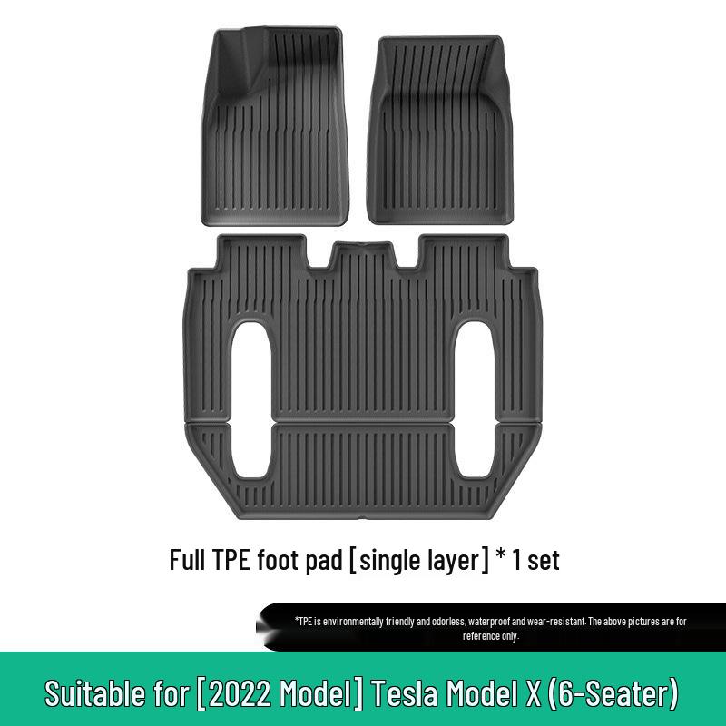 2022 Tesla Model X TPE Car Mats: Full Environmental Protection for Trunk and Backrest