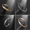 Personalized Ayatul Kursi Islamic Jewelry Bracelets Stainless Steel Open Bangles