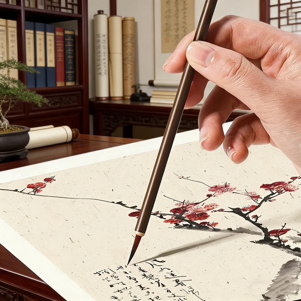 Set of 7 Fine Line Art Brushes - Digital Painting Tool for Intricate Artwork, Chinese Calligraphy, And Precise Designs