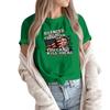 Women's Fashion Casual Printed Short Sleeve Round Neck Pullover Tops