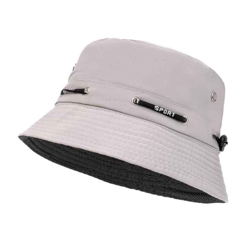 1pc Summer Breathable Mesh Small Basin Hat Solid Color Men's Fishing Outdoor Hiking Fisherman Hat Couple Big Brim Sun Bucket Hat