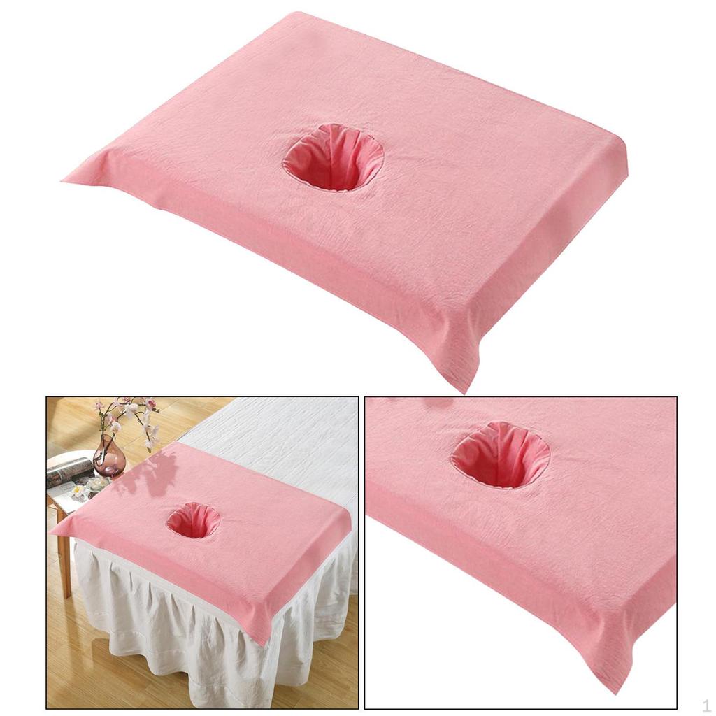 Half Table Cover Beauty Salon Hole Towel