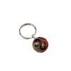Yin Yang Dragon Keychain - Sleek Alloy Pendant with Intricate White and Red Dragon Design, Perfect Accessory.