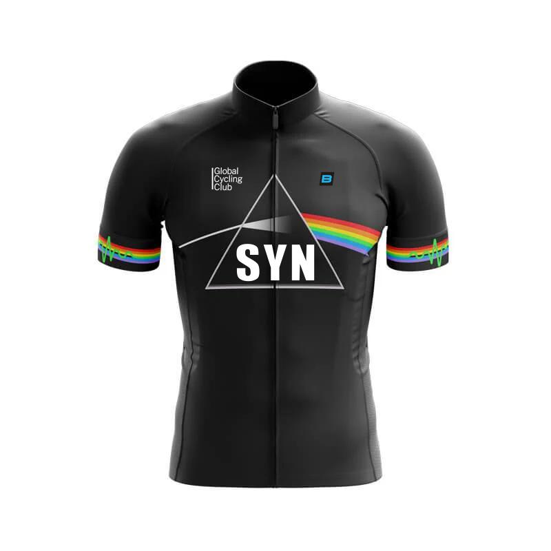 

SYN Cycling Suit Set Men s Cycling Sportswear Summer Road Cycling Jersey Sponge Cushion Cycling Bib Polyester Fiber Sportswear S темно серый