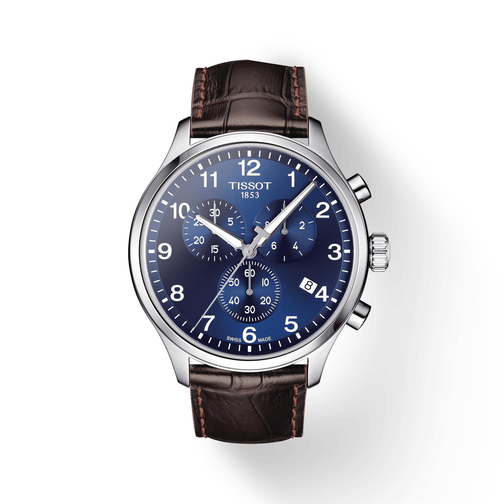 

Tissot Leather Strap blue Dial Men s Fashion Watch T116.617.16.047.00 синій